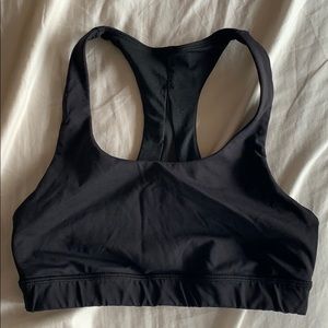 Lululemon Black Mesh Sports Bra Size 4